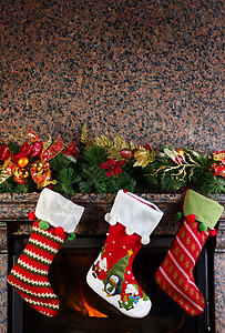 圣诞丝袜 传统 家 玩具 圣诞节 毛皮 展示 橙子图片