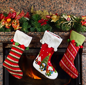 圣诞丝袜 温暖 展示 金子 传统图片