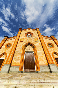 雪地别墅教会葡萄酒 老的 旅行 弯曲 基督教 柱子图片