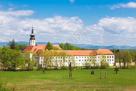 科斯坦耶维察纳克基修道院 斯洛文尼亚 欧洲 古老的 公园图片
