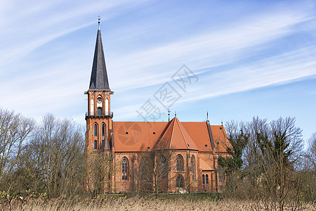 典型的教会波罗的海 美丽的 历史性 大教堂 科佩尼克 历史图片