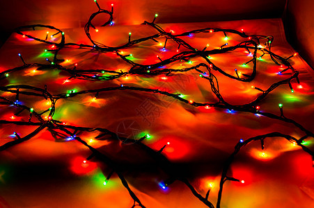 圣诞灯 圣诞节 漂浮的 清除 电线 过时的 细绳 墙纸图片