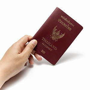 持有护照的手持护照 国家的 国际的 国籍 卡片 鉴别图片