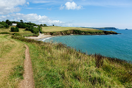 英格兰康沃尔 英语 途径 支撑 海景 海洋 海岸线图片