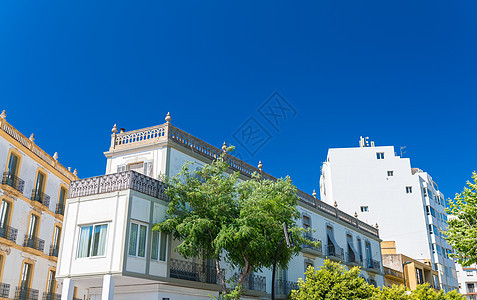 伊比萨天际 在美丽的夏日 假期 地中海 蓝色的 海滩图片