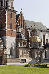 波兰古老城镇克拉科夫的Wawel Hiill上的教堂 历史 欧洲图片