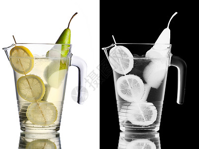 梨柠檬 透明的 柠檬水 柑橘 果汁 透明蒙版 饮料图片