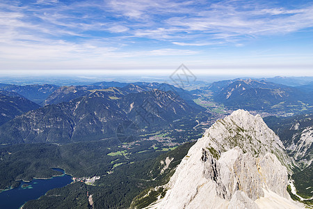 从 Zugspitze 查看图片