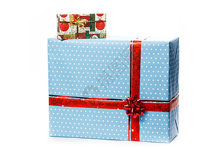 圣诞节礼物 生日 装饰品 女性 圣诞老人 手 礼物盒 丝带背景图片