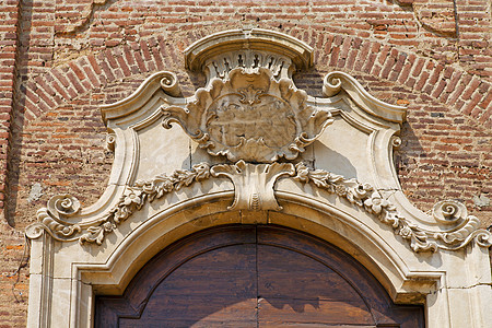 教堂门意大利伦巴第柱 历史 门环 基督教 纪念碑 文化图片