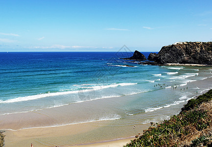葡萄牙 帽 海景 岩石 海岸线 阿尔加维 哥斯达黎加 普拉亚 假期 海浪图片