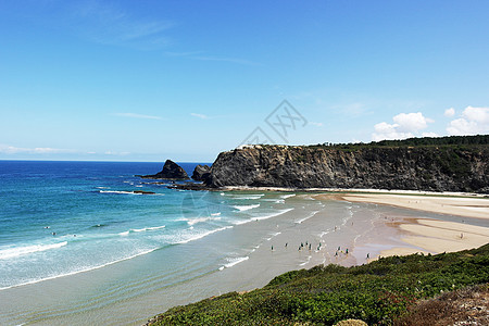 葡萄牙 茹 放松 旅游 海岸线 村庄 阿尔加维 冲浪图片