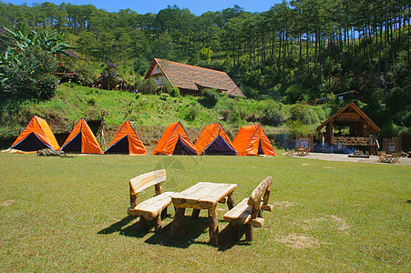 Dalat生态旅游业Cu Lan村 自然 草地图片