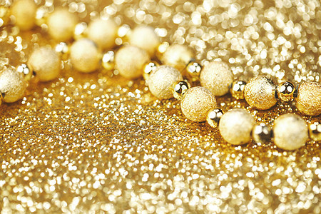 金色装饰珠 装饰品 装饰风格 华丽的 闪光 庆典 新年图片