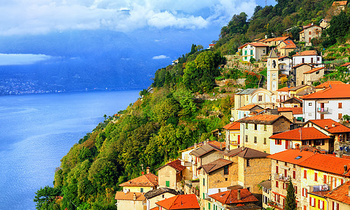 意大利北部意大利米兰附近的Como湖的一个小镇 意大利图片
