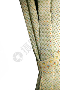 窗边的美丽窗帘 人造丝 纤维 袜带 折痕 门帘 假期图片