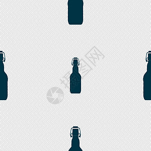 瓶形图标符号 无缝模式与几何纹理 网络 酒图片