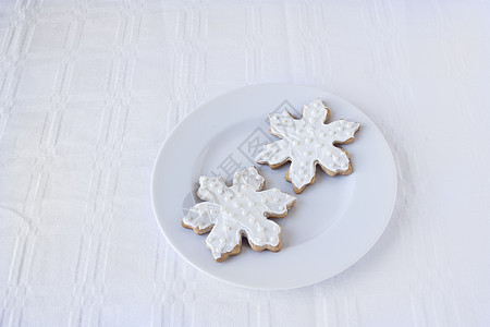 白雪花糖饼干 食物 冬天 甜的 传统 圣诞节 假期图片