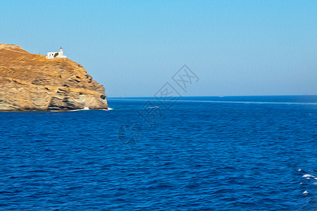 来自地中海沿岸岛屿的浮石和泡沫矿泉水 海滨图片