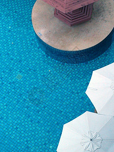 游泳池的顶部视图 户外的 白色的 水 蓝色的 假期背景图片
