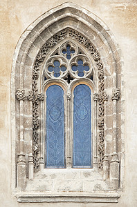 哥特窗口 尖锐的 户外 柳叶刀 砖 高的 教会背景图片
