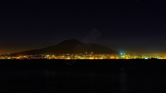 维苏威火山 意大利索雷托 港口 全景 那不勒斯 海岸线图片