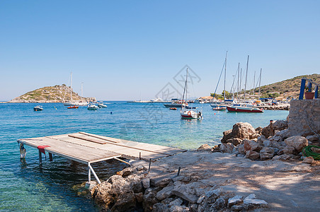 港口在Zakynthos 地中海 海洋 天空 天堂图片