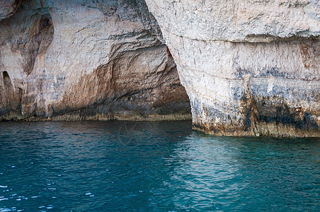 扎克辛托斯岛的蓝洞穴 海 悬崖 自然 水平的 海滨图片