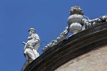 圣徒雕像 圣玛丽亚德拉斯特卡塔大教堂 意大利帕尔马 纪念碑 圣经图片