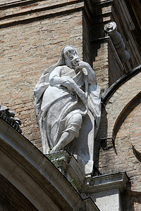 圣徒雕像 圣玛丽亚德拉斯特卡塔大教堂 意大利帕尔马 天主教 神社图片