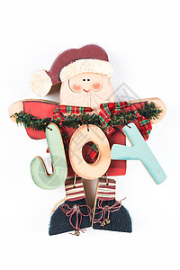 圣诞老人 木制玩具 丝带 礼物 冷杉 庆祝 享受图片