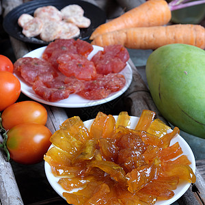 越南菜 芒果果果酱 越南泰特 新年 传统 农历新年图片