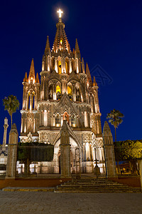 圣米格尔教堂 天空 基督教 墨西哥 吸引力图片