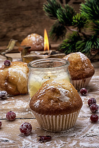 鲜烤自制蛋糕 浆果 糕点 糖果 烤盘 圣诞节 早餐 面粉图片