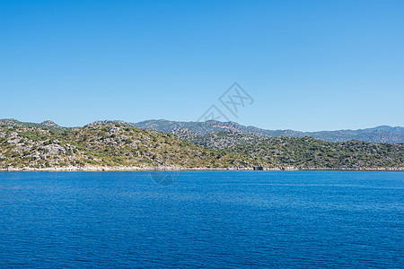 基科瓦的古老城市 天空 绿松石 美丽的 土耳其 海滨图片