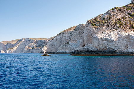 Zakynthos岛美丽的悬崖海岸 自然 石头图片