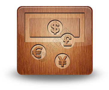 图标 按键 平方图货币交易所 插图 外国的 纽扣图片