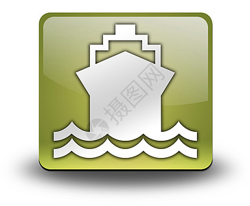 图标 按钮 象形图船 水运 港口 插图 海上 旅行图片