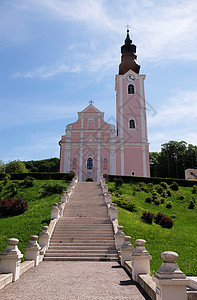 克罗地亚帕克拉克的圣母升天教堂 信仰 塔 上帝图片