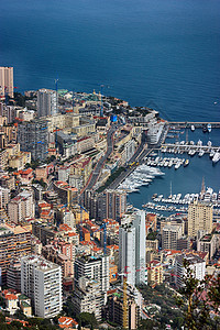 摩纳哥Hercule港和Monte-Carlo空中观察 假期 蒙特卡洛图片