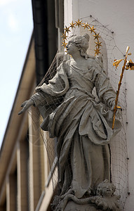 圣母玛利亚 维尔茨堡 历史性的 雕塑 崇拜 拜仁 巴伐利亚 天主教徒 德国图片