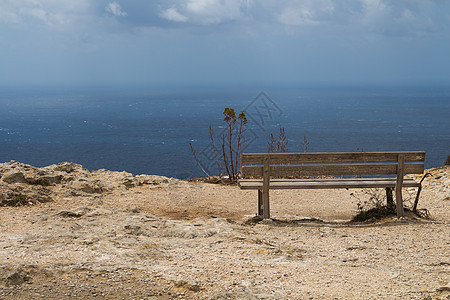 空席 有海观 马耳他 自然 石头 空的 海洋 假期图片