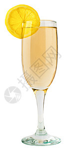 一杯香槟加柠檬片 喝 葡萄酒 酒吧 周年纪念日 酒精图片