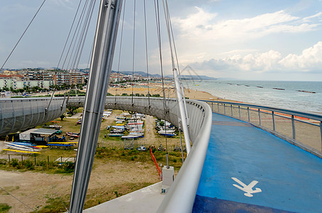 海桥 意大利佩斯卡拉的标志性里程碑 旅行 城市图片