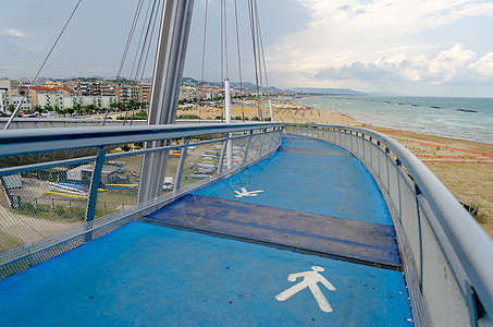 海桥 意大利佩斯卡拉的标志性里程碑 欧洲 放松图片