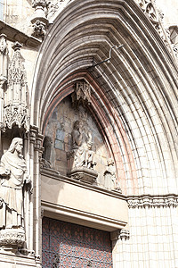 加泰罗兰哥特教堂广场 西班牙巴塞罗那 欧洲图片