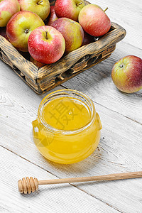 苹果和蜂蜜 黄色的 希伯来文 犹太新年 犹太教 犹太的 金的图片