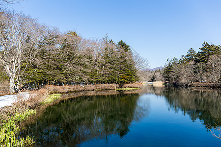 Karuizazawa水池冬季图片