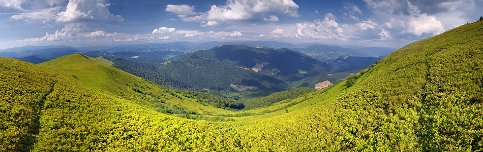 日落的山地风景 夏天 野生动物 仙境 云 黄昏 黎明图片