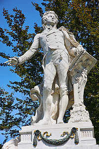 维也纳沃尔夫冈·阿马迪乌斯·莫扎特雕像 大理石图片